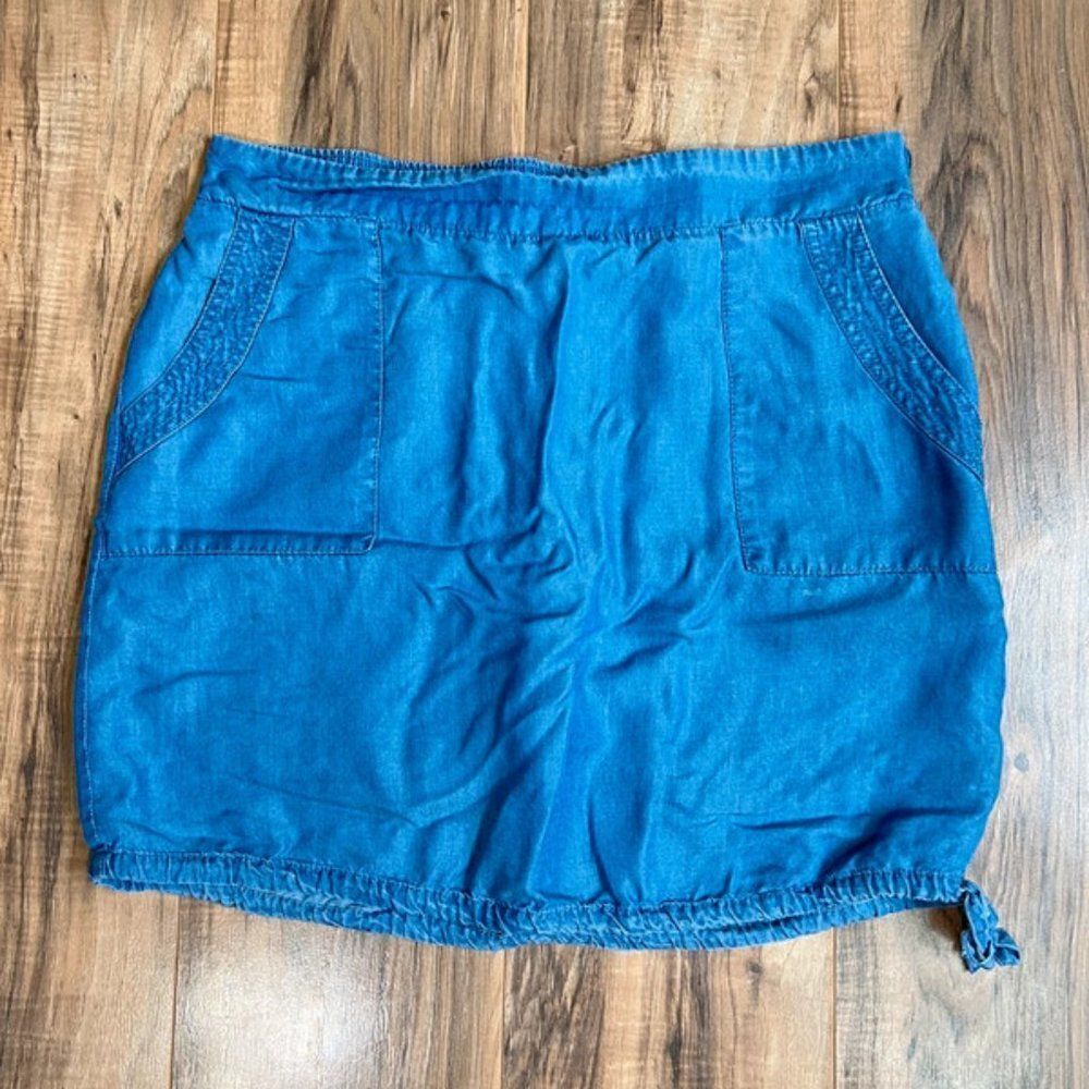 Renuar large denim skort